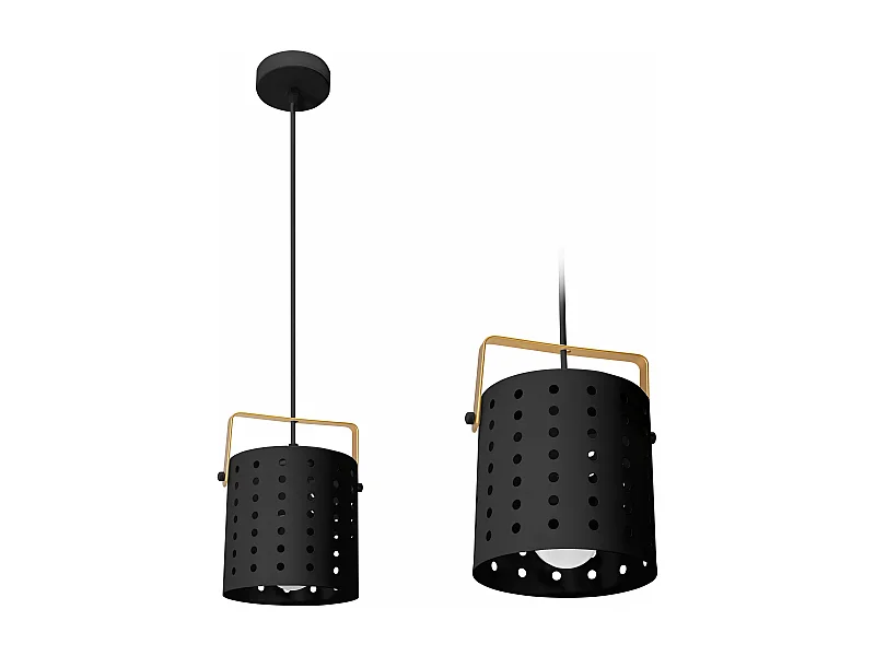 Candeeiro Suspenso Toolight App956-1Cp Round 20Cm Black