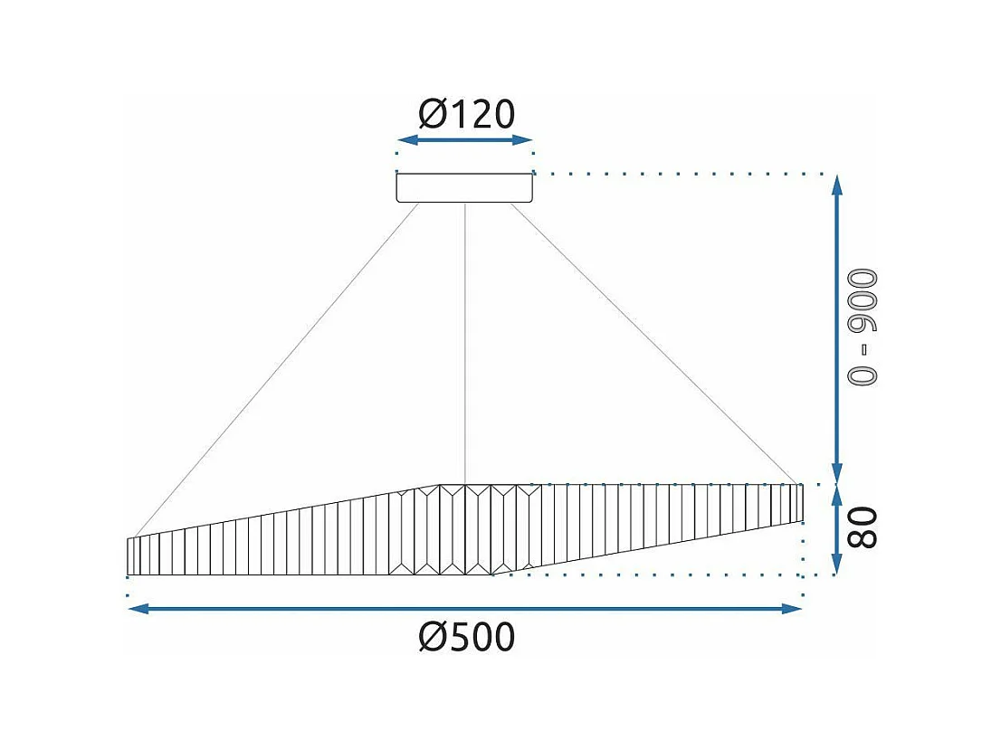 Hanglamp Toolight App1201-Cp Cristal 50Cm Gold