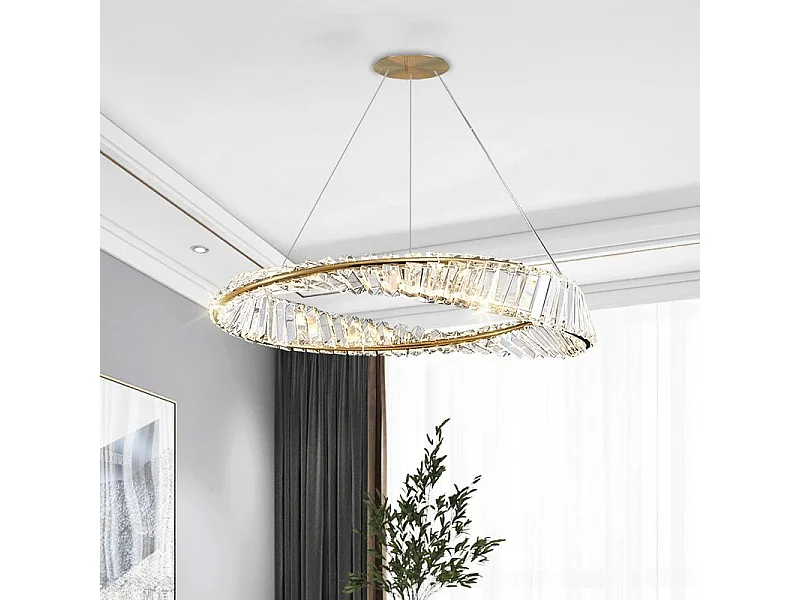 Lampada Toolight App1201-Cp Cristal 50Cm Gold