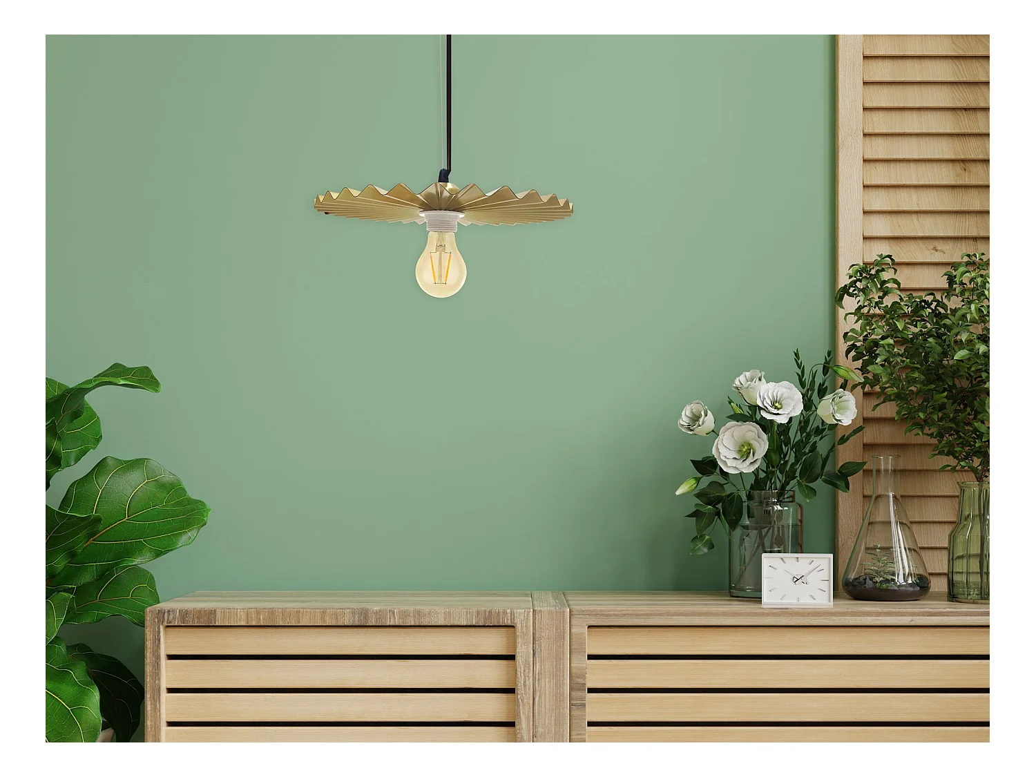 Lampe Suspendue Toolight App1454-1Cp 30Cm Brush Gold