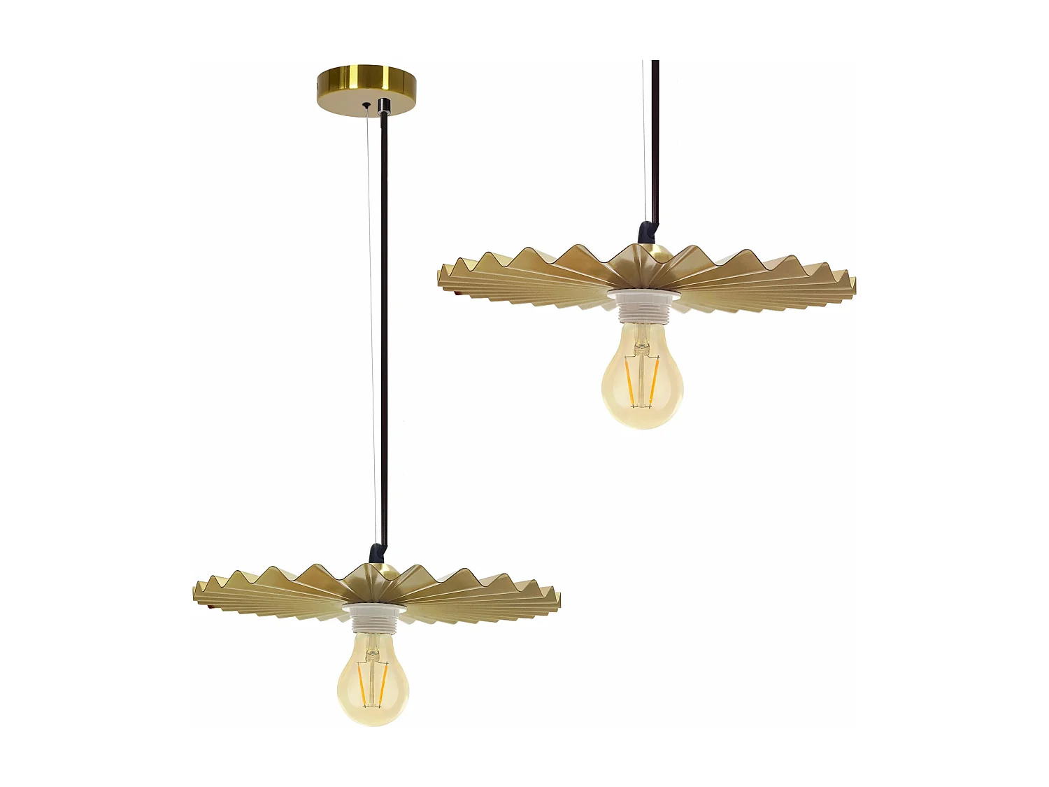 Lampe Suspendue Toolight App1454-1Cp 30Cm Brush Gold