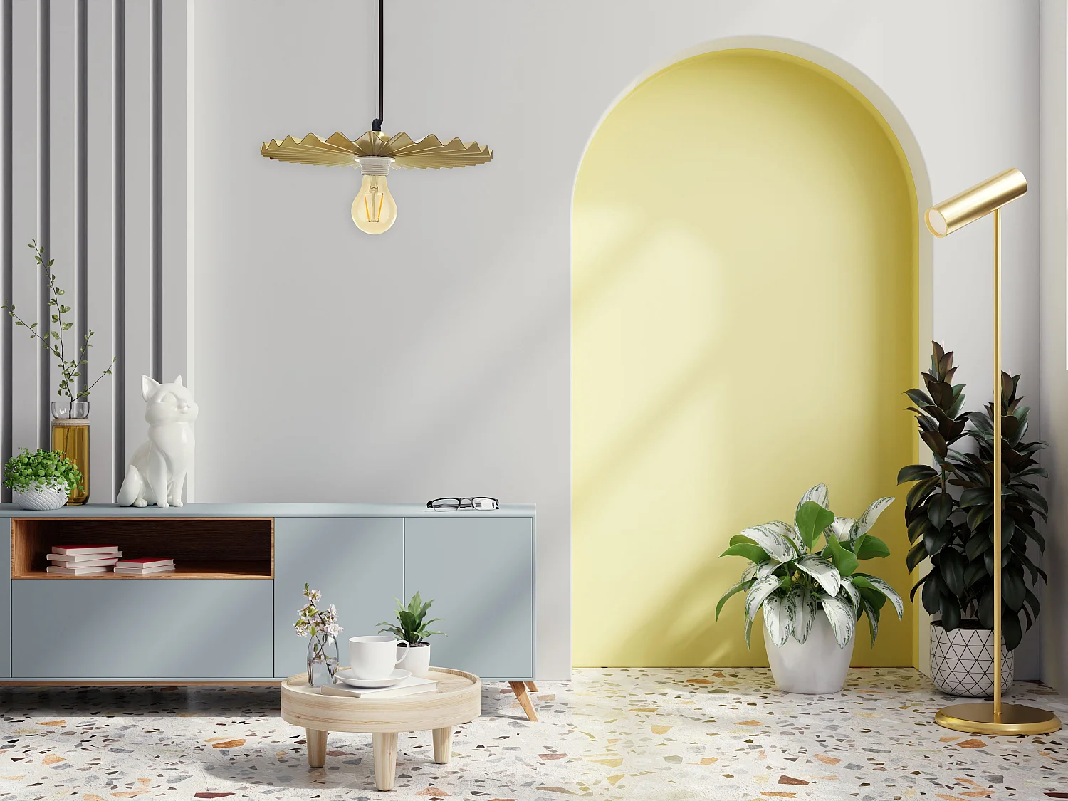 Lampe Suspendue Toolight App1454-1Cp 30Cm Brush Gold