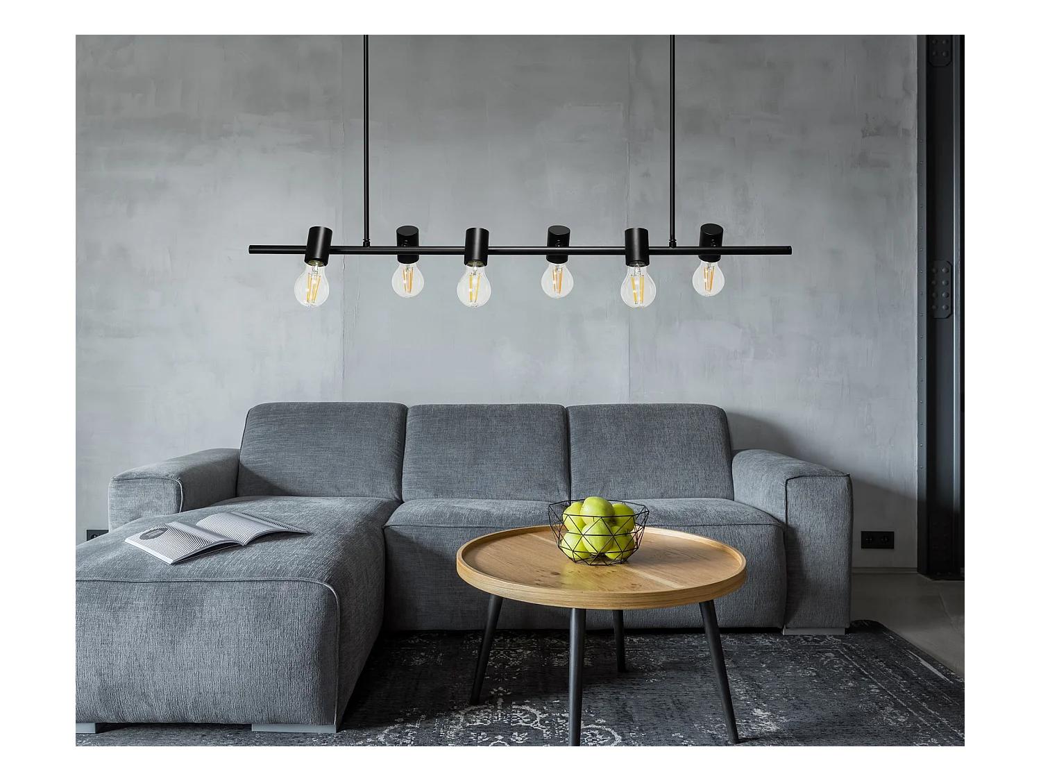 Lampe Suspendue Toolight App480-6Cp Black