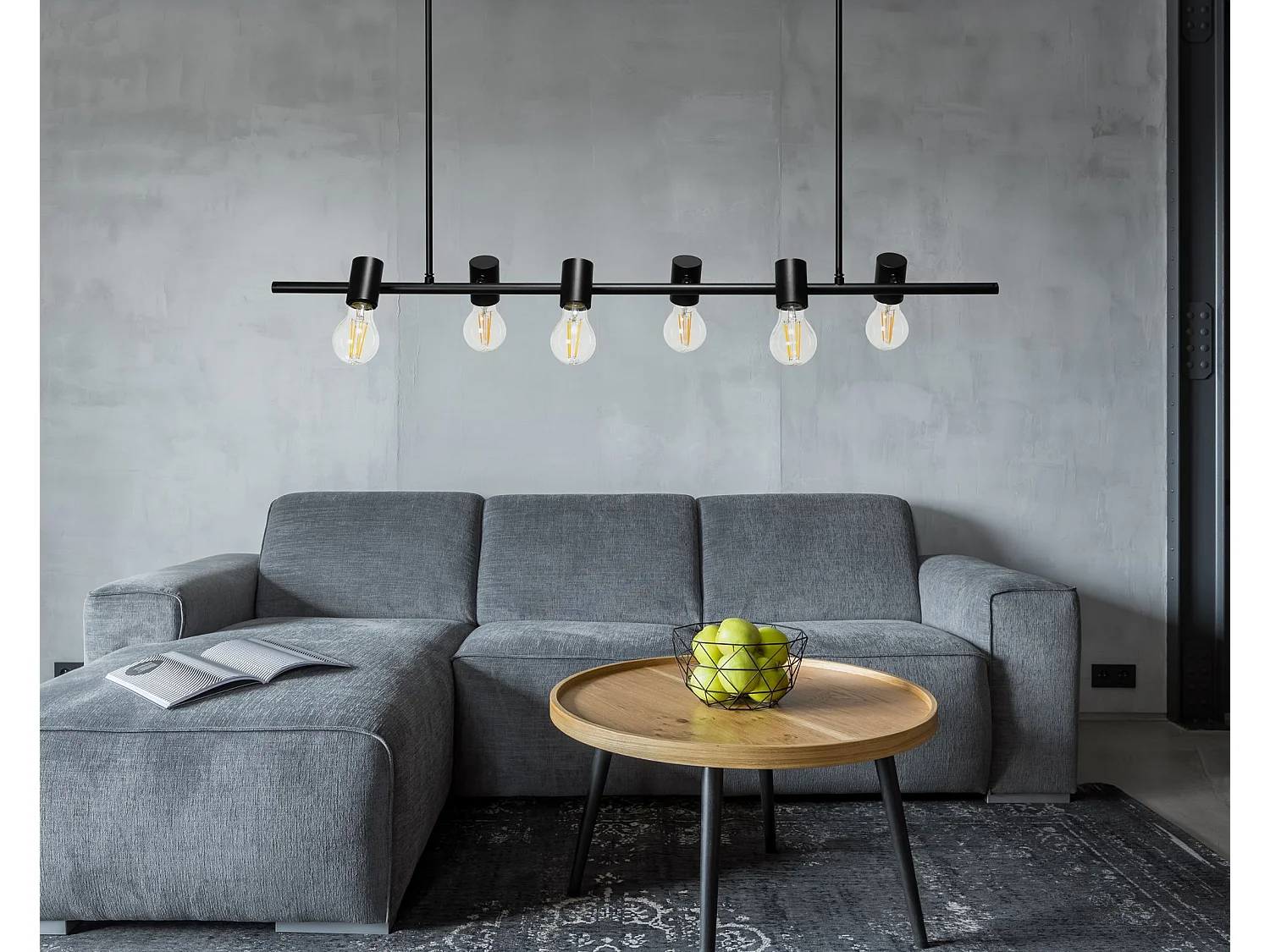 Lampe Suspendue Toolight App480-6Cp Black