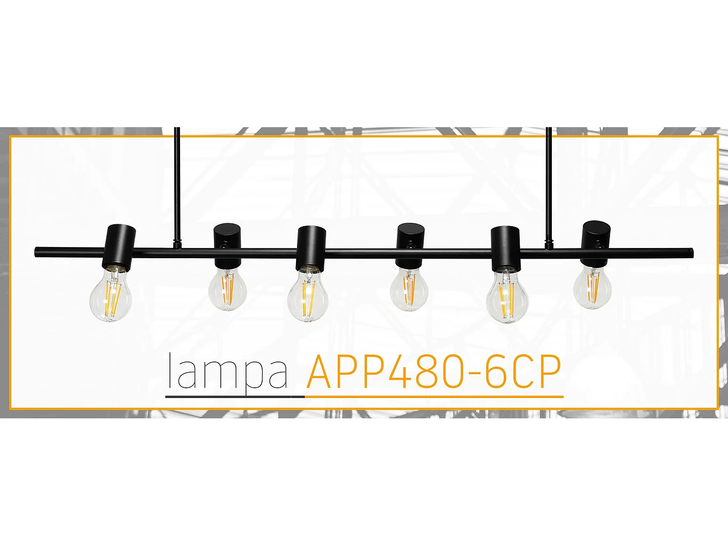 Lampe Suspendue Toolight App480-6Cp Black