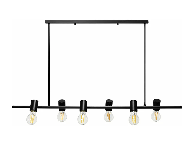 Candeeiro Suspenso Toolight App480-6Cp Black