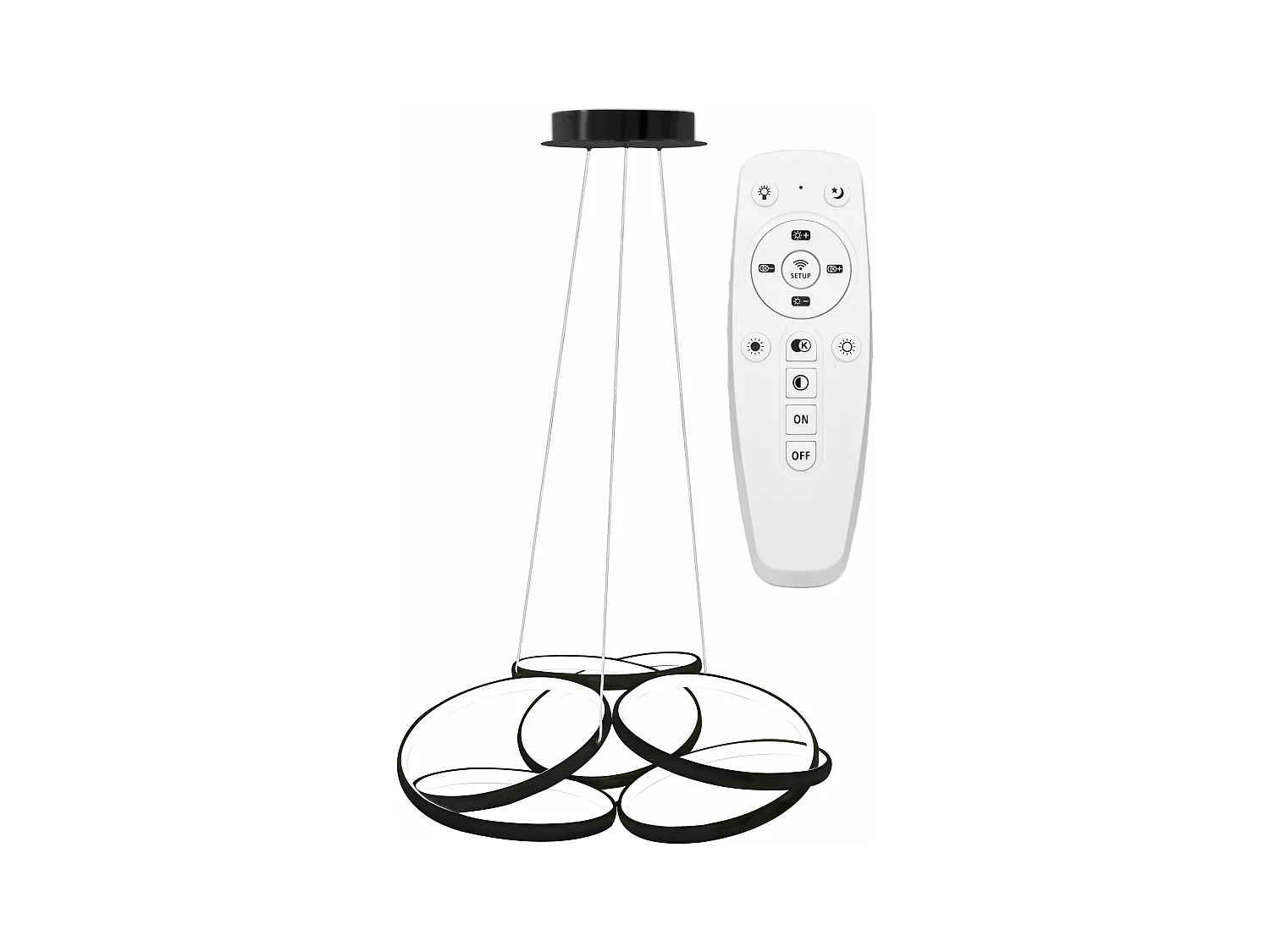 Hängelampe Toolight Led App793-Cp Flat Black