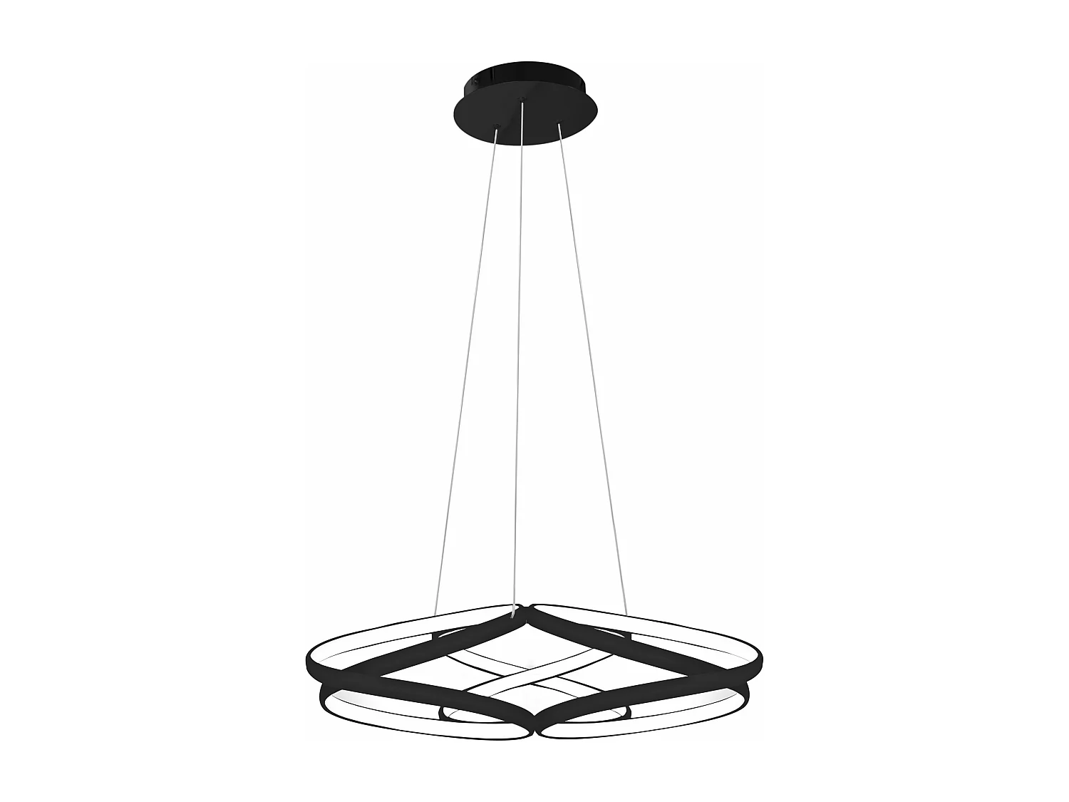 Hängelampe Toolight Led App793-Cp Flat Black