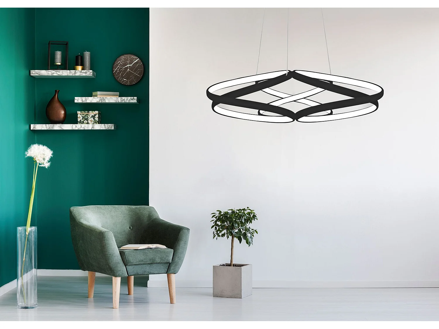 Lampada Toolight Led App793-Cp Flat Black