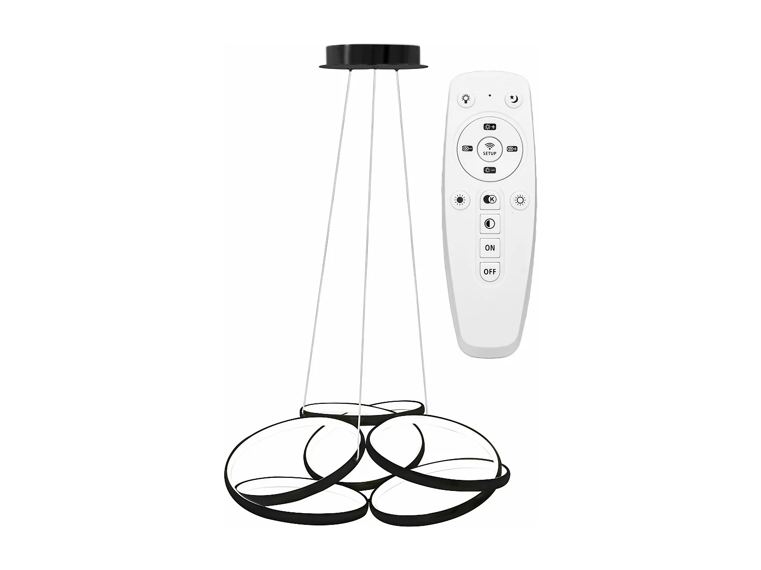 Lampe Suspendue Toolight Led App793-Cp Flat Black