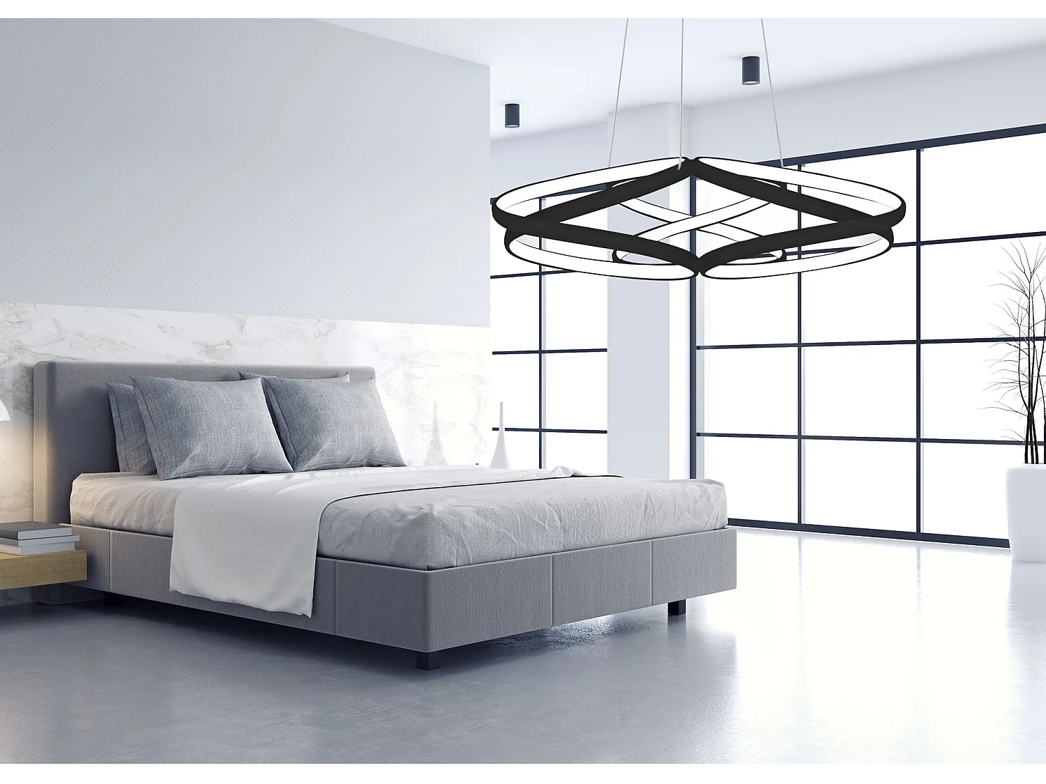 Lampe Suspendue Toolight Led App793-Cp Flat Black