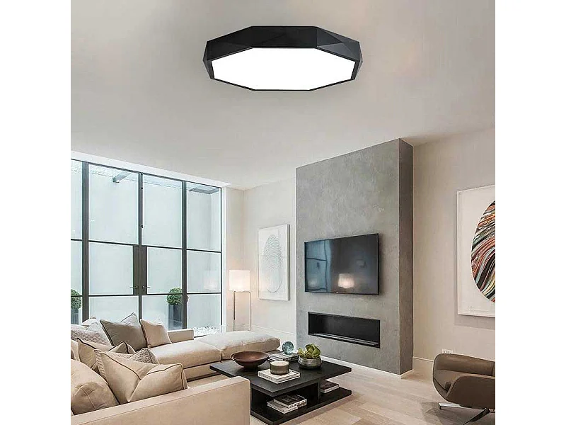 Toolight ceiling lamp APP863-C DIAMOND 50CM Black
