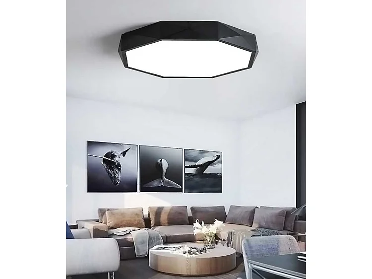Toolight ceiling lamp APP863-C DIAMOND 50CM Black