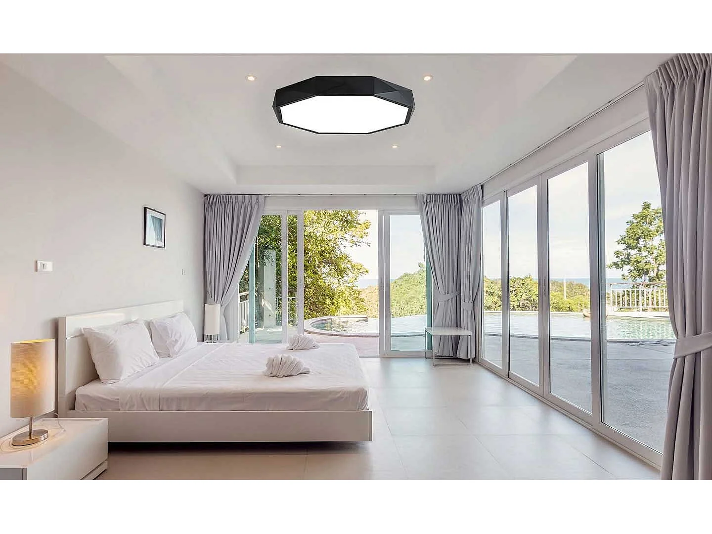 Toolight ceiling lamp APP863-C DIAMOND 50CM Black