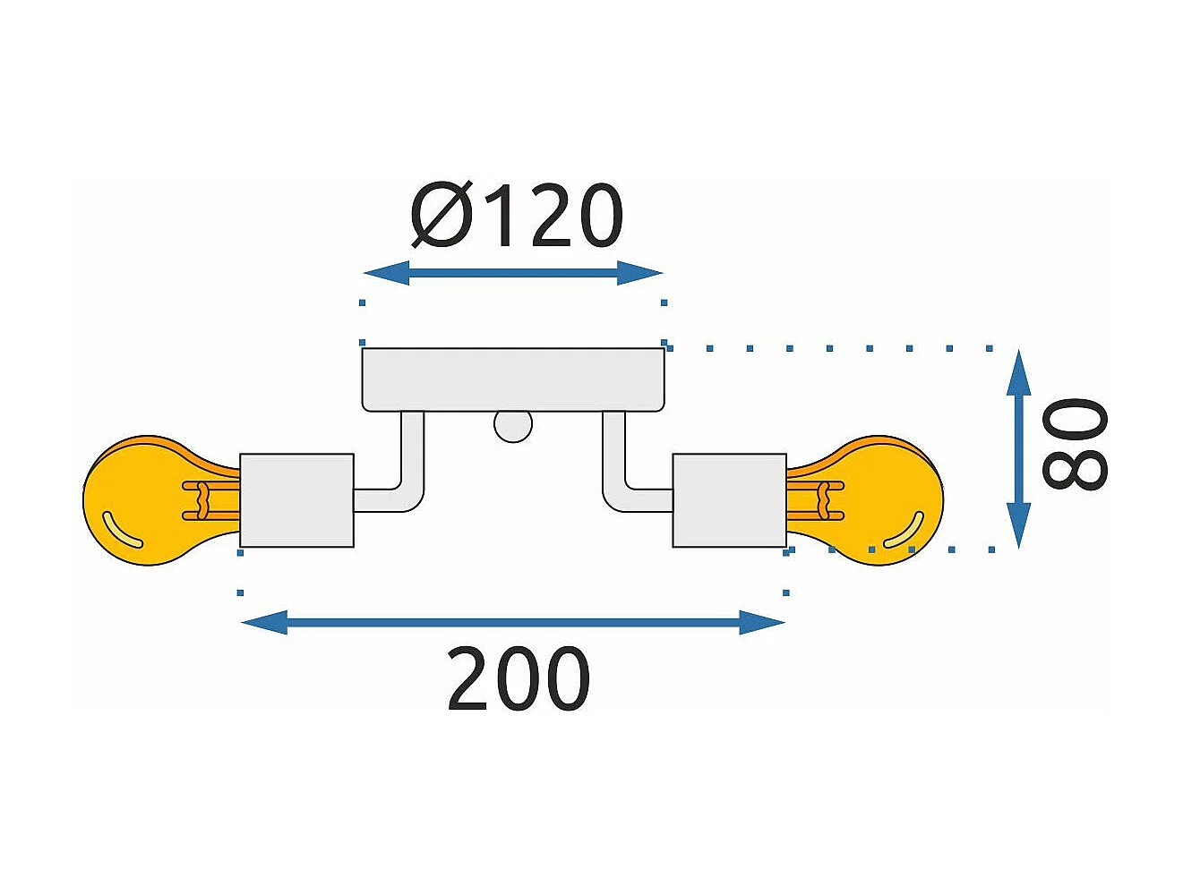 Plafonnière Toolight App704-3C Gold