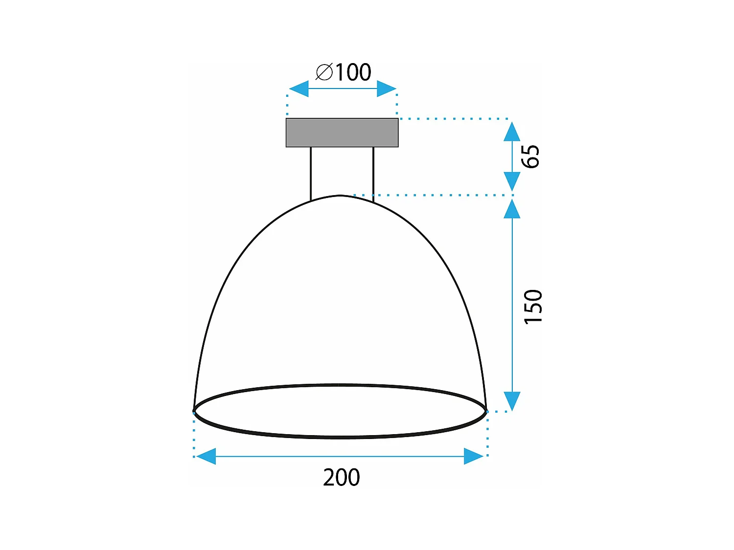 Lampe Toolight App1302-1C Gold