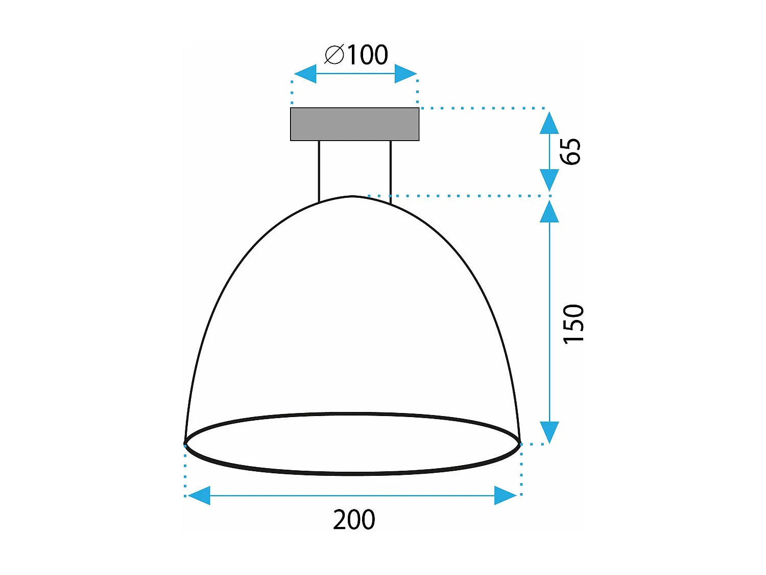 Lampe Toolight App1302-1C Gold