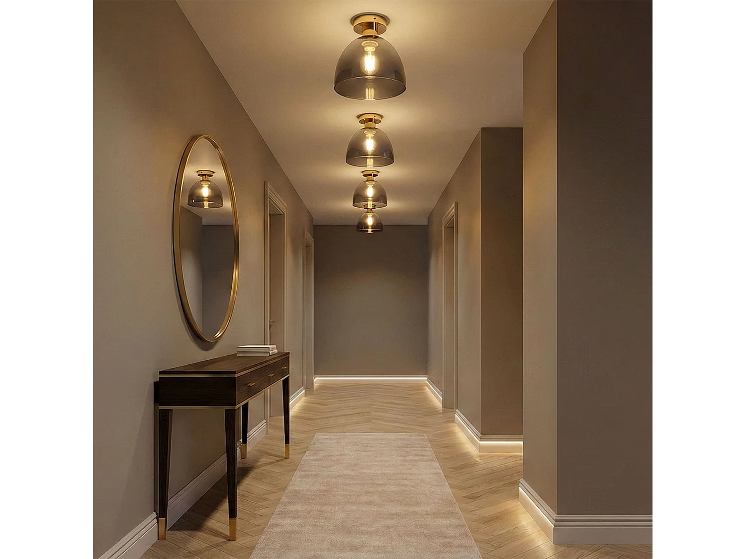 Lampada Da Soffitto Toolight App1302-1C Gold