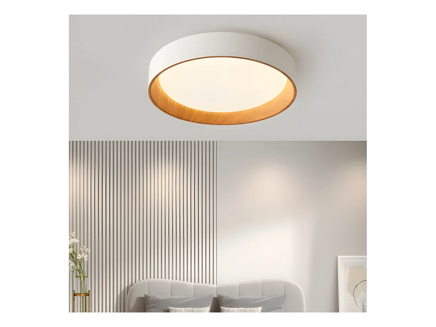 Plafonnière Toolight G115-C 40Cm 40Cm Beige