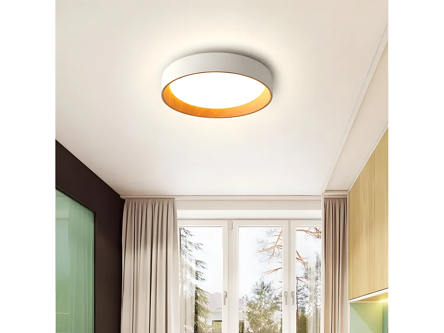 Toolight G115-C loftlampe bejse 40X40X10CM