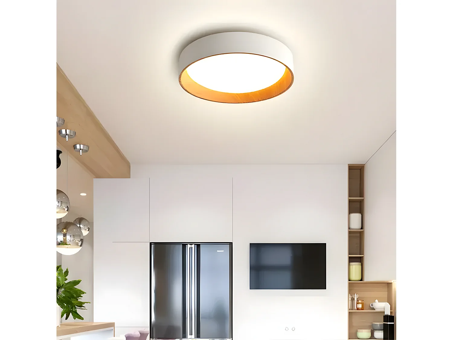 Toolight G115-C loftlampe bejse 40X40X10CM