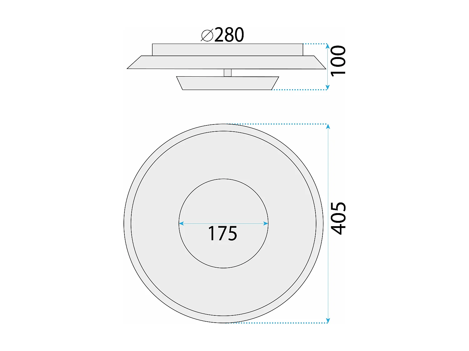 Lampe Toolight Led App1461 40Cm Black