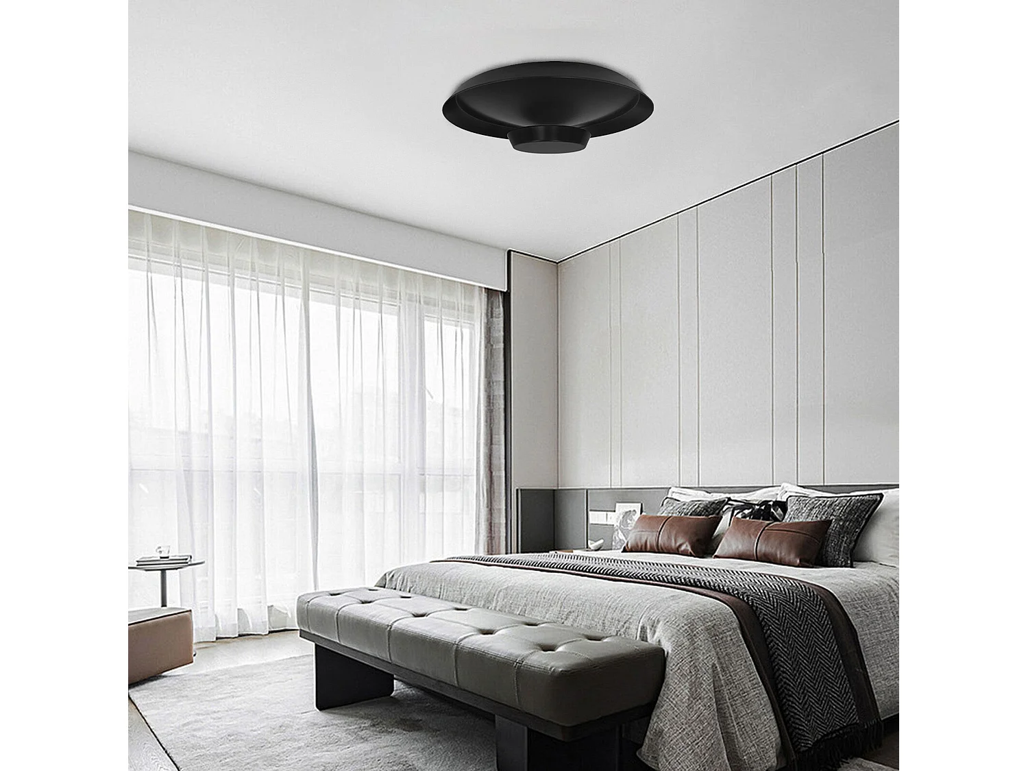 Lampada Da Soffitto Toolight Led App1461 40Cm Black