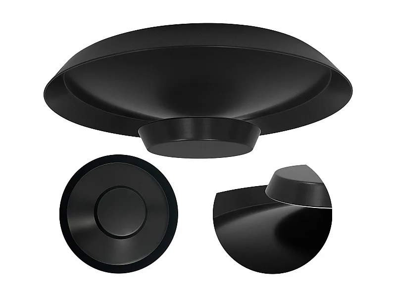 Lâmpada De Teto Toolight Led App1461 40Cm Black