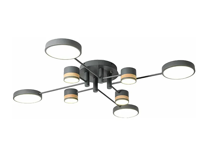 Lâmpada De Teto Toolight App528-8C Grey