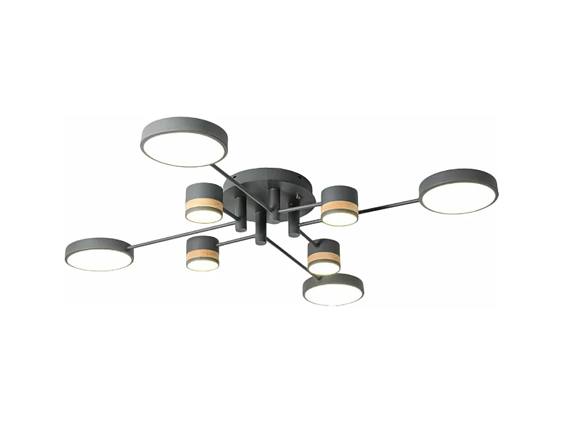 Lâmpada De Teto Toolight App528-8C Grey