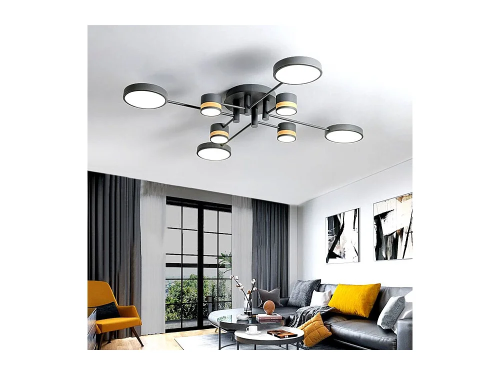 Lâmpada De Teto Toolight App528-8C Grey