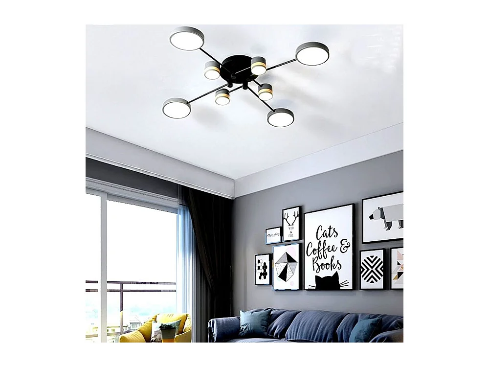 Lâmpada De Teto Toolight App528-8C Grey