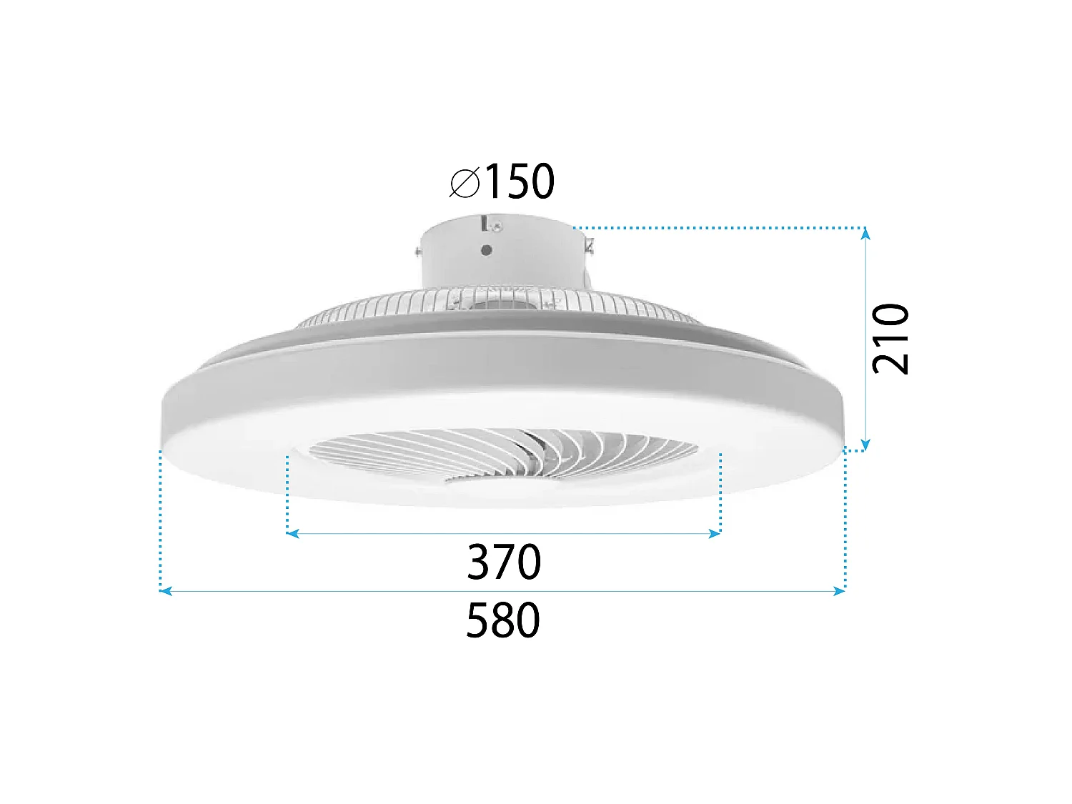 Plafonnière Toolight App1551-C White