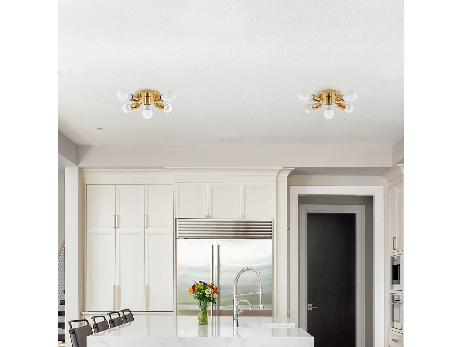 Lampada Da Soffitto Toolight App708-5C Gold