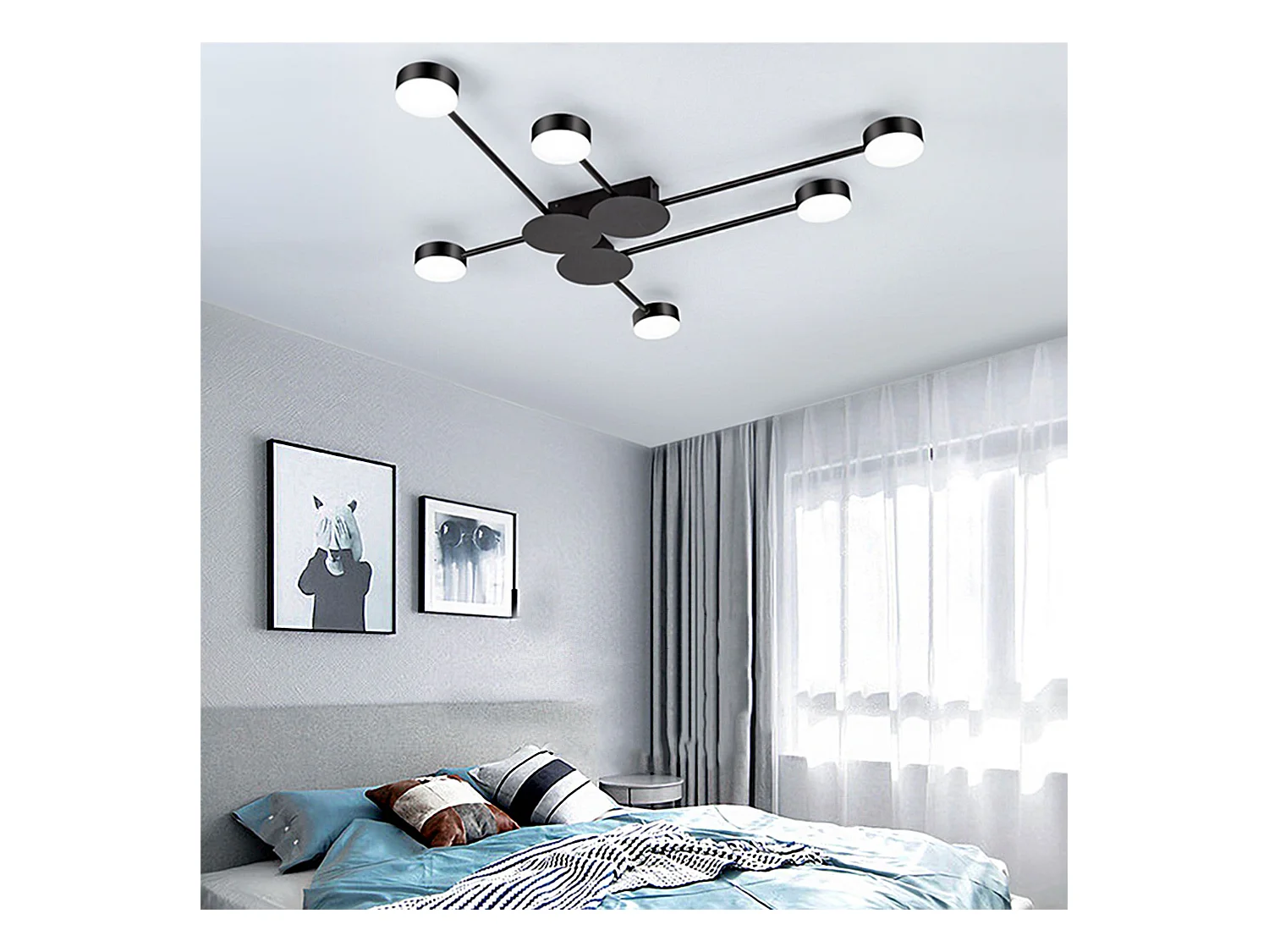 Lampe Toolight Led App521-6C Black