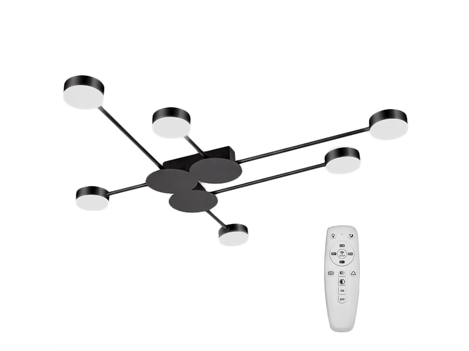 Lampe Toolight Led App521-6C Black