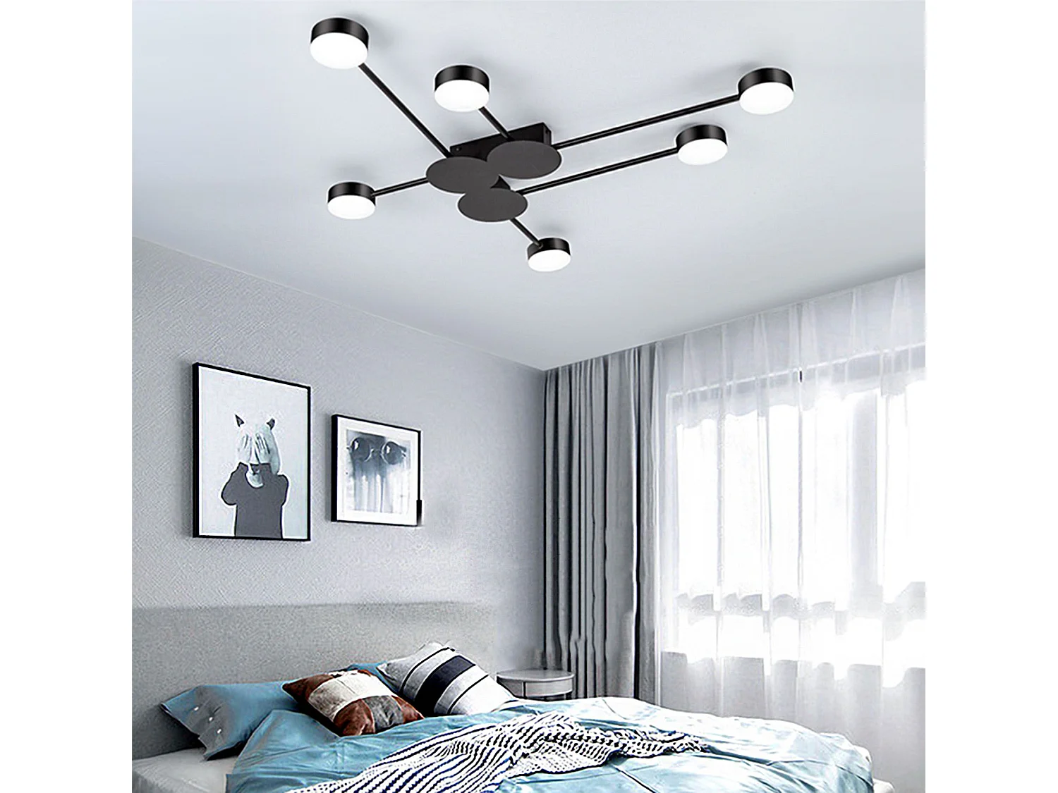 Lampe Toolight Led App521-6C Black