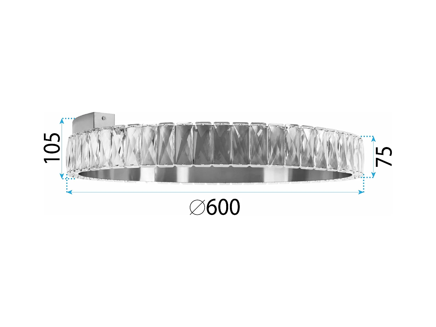 Deckenleuchte Toolight Led App1506-C Brush Gold