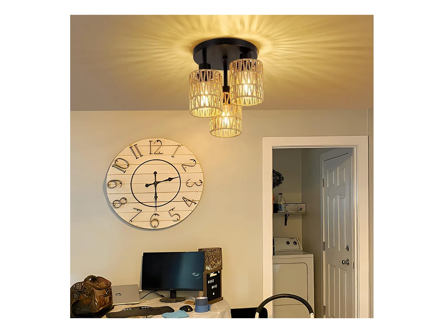 Lampe Toolight App1624-3C Boho Beige Black