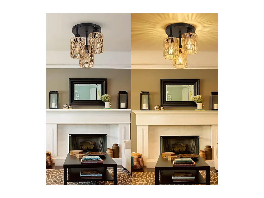 Lampe Toolight App1624-3C Boho Beige Black