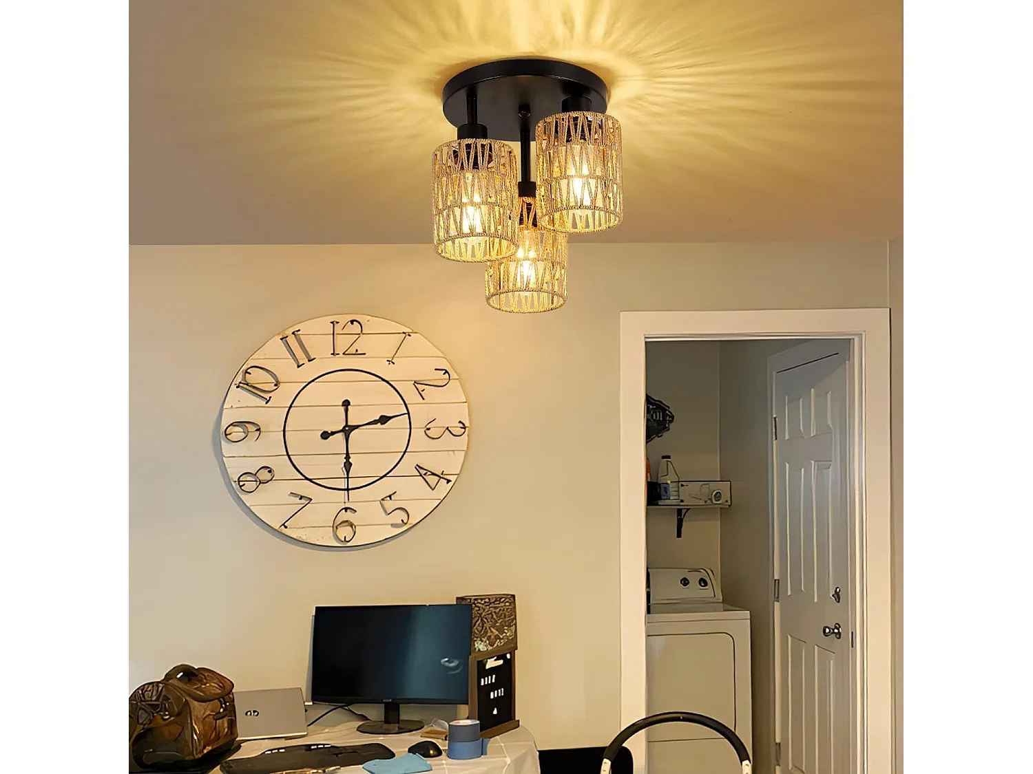 Lampe Toolight App1624-3C Boho Beige Black