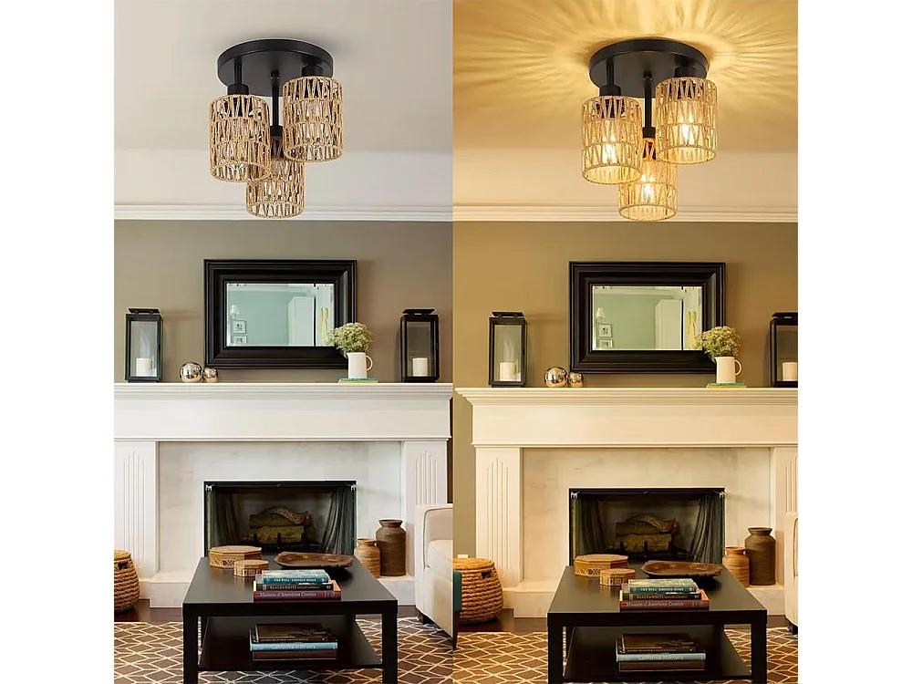 Lampe Toolight App1624-3C Boho Beige Black