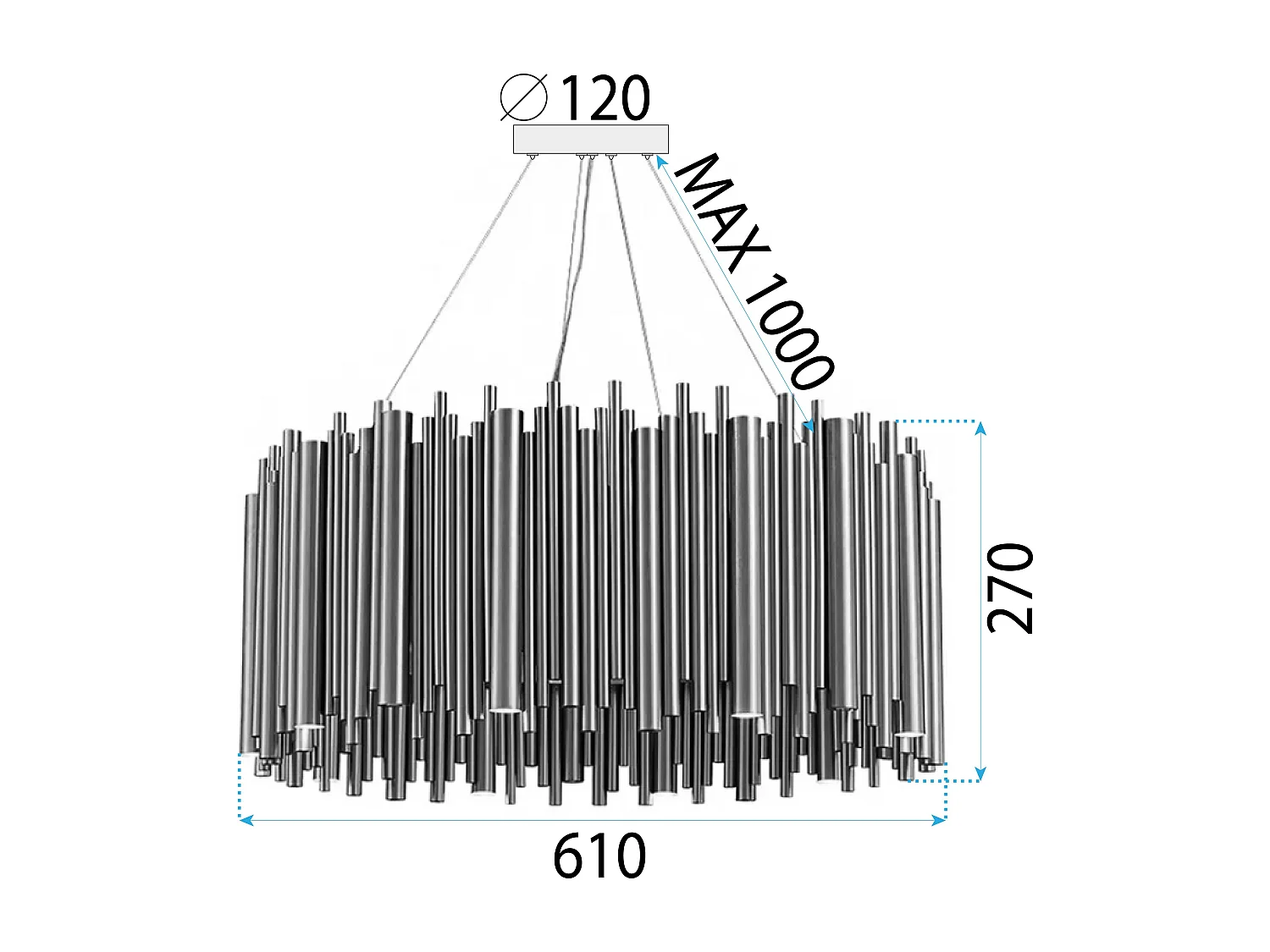Lampe Toolight App1560-12Cp Gold