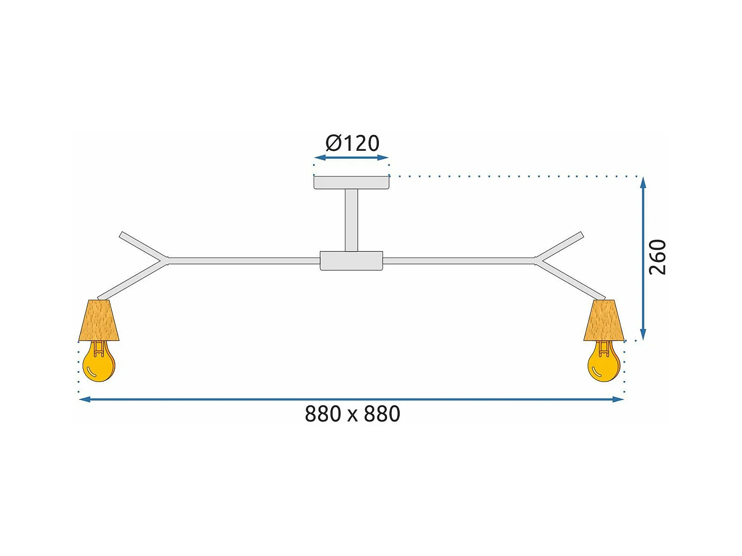 Lampe Toolight App694-5C Black