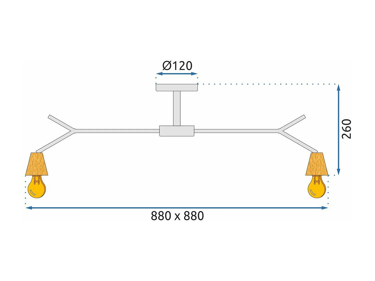 Lampe Toolight App694-5C Black