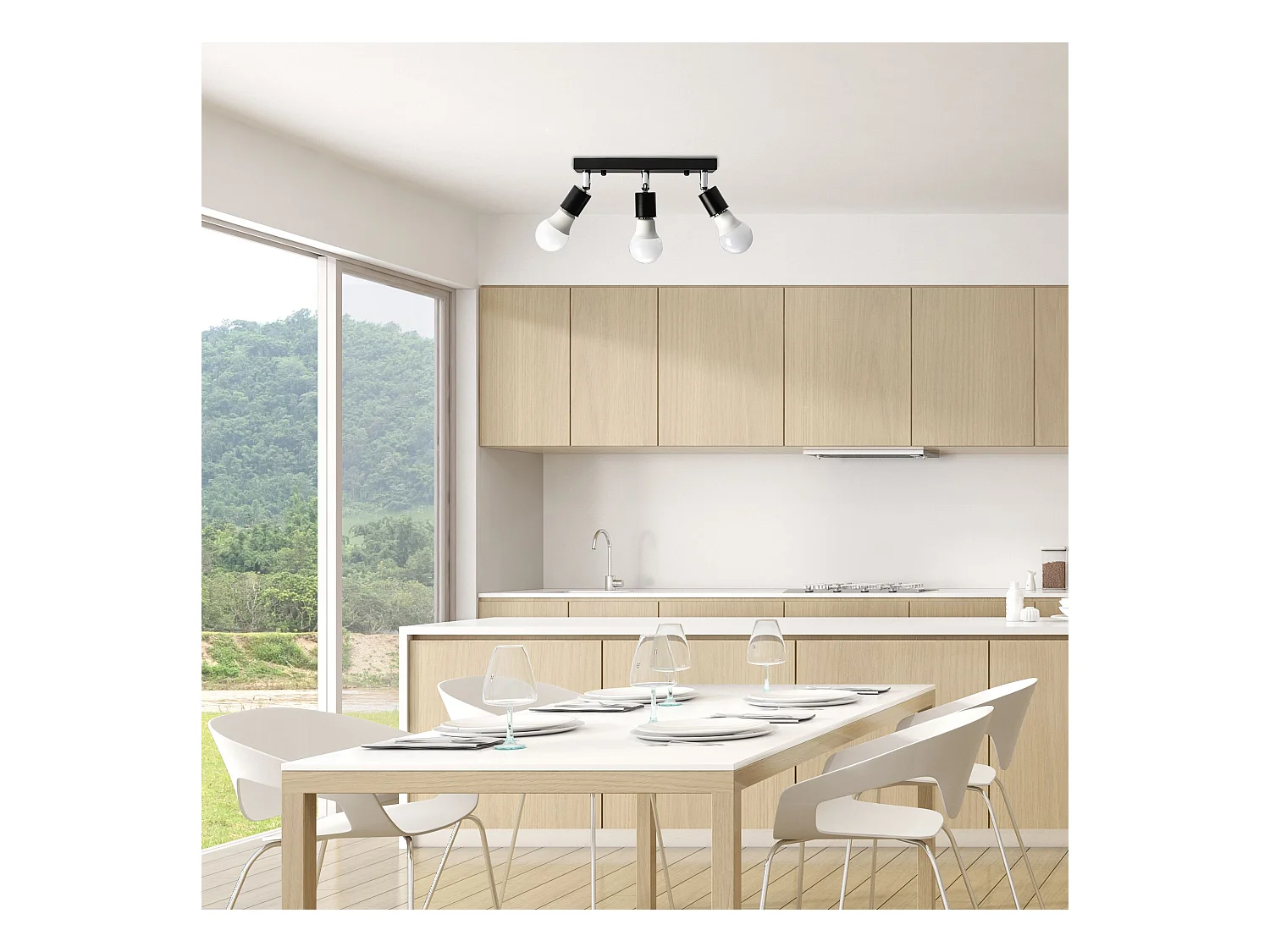 Lampe Toolight App699-3C Line Black