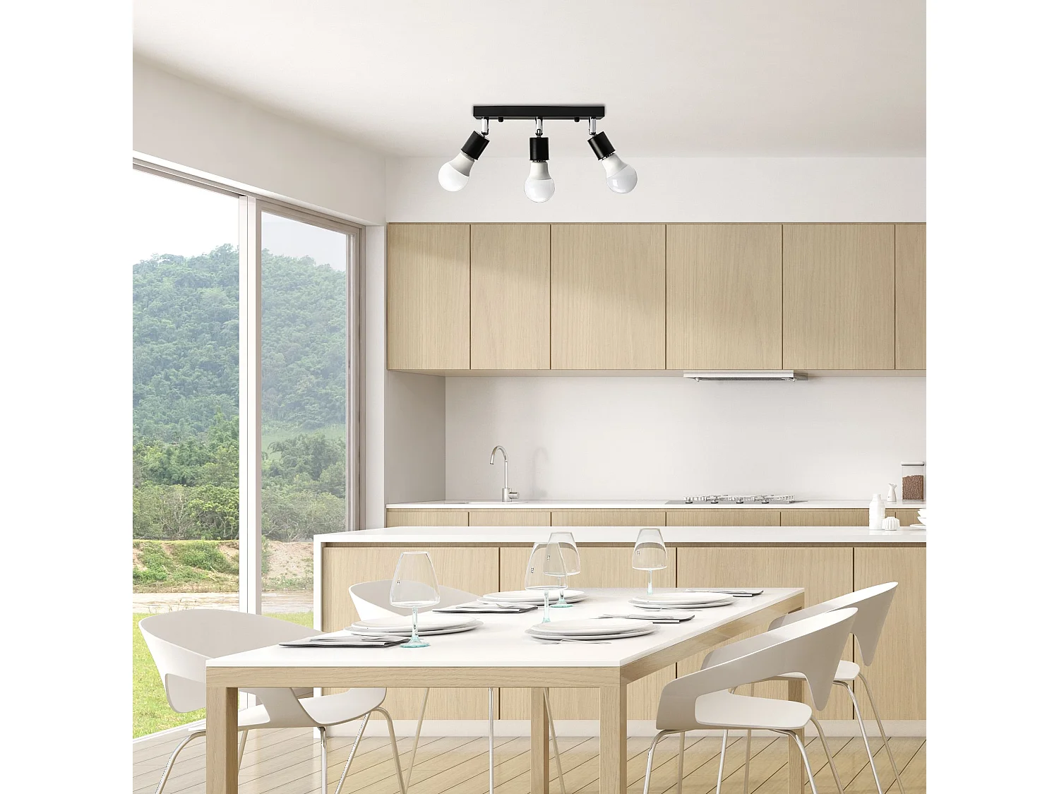 Lampe Toolight App699-3C Line Black