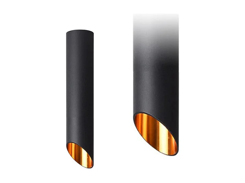 Lâmpada De Teto Toolight App572-1C 30Cm Black Gold