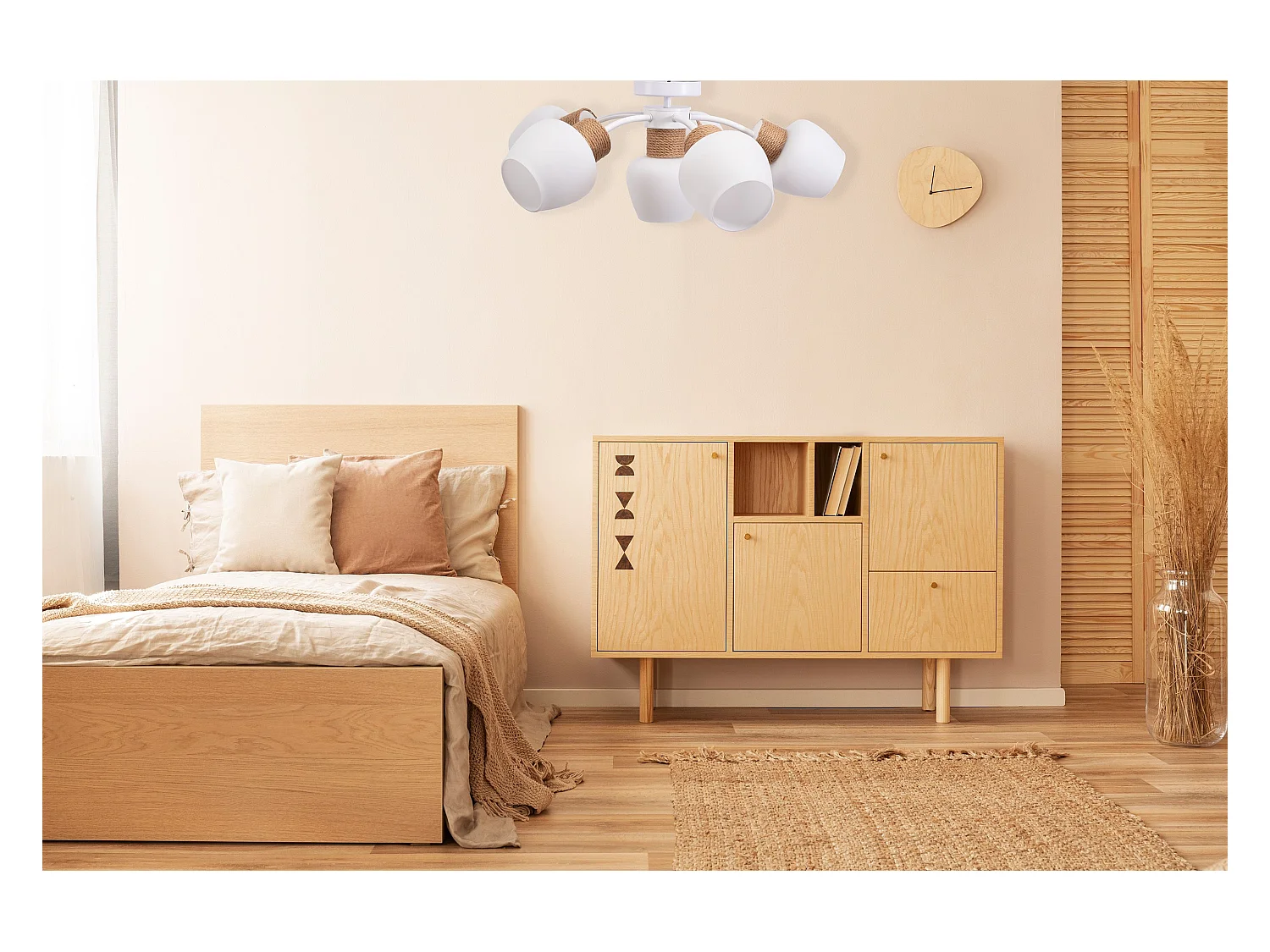 Lampe Toolight App1590-6Cp Boho White Beige