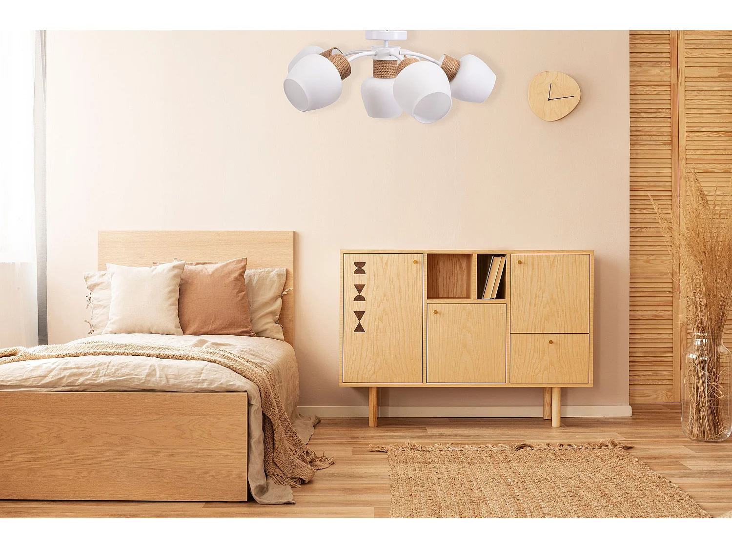 Lampe Toolight App1590-6Cp Boho White Beige